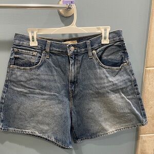 Levi’s high baggy denim shorts